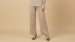 Women’s Premium Beige Oversized Essentials T Shirt & Trousers Cord Set (2)