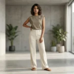 Women’s Premium Sage Muscle Tee – Luxury Sleeveless T Shirt (3)