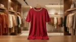 Women’s Ruby Red Embellished Neckline Knit Sheath Dress (5)