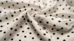 Women’s White & Black Polka Dot Button Down Formal Shirt (3)