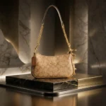 Coach Signature Canvas Demi Bag with Gold Tone Chain Strap (4)