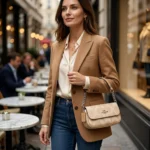 Coach Signature Canvas Mini Crossbody Bag in Light Khaki and Beechwood (1)