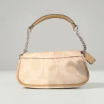 Coach Signature Canvas Mini Crossbody Bag in Light Khaki and Beechwood (4)