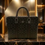 Coach Signature Canvas Slim Briefcase for Women (4)