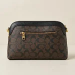 Coach Signature Monogram Women's Shoulder Bag with Gold Hardware (2)