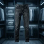 Emporio Armani Men’s Slim Fit Dark Grey Washed Denim Jeans (4)