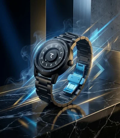 Eone Bradley Arabic Matte Black Steel Watch for Men (4)