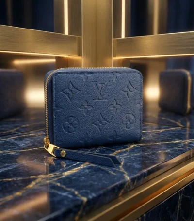 Louis Vuitton Zippy Coin Purse in Blue Monogram Empreinte Leather (4)