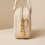 Miu Miu Wander Matelassé nappa leather mini bag in cream with gold logo (4)