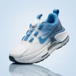 Nike Men’s White and Blue Athletic Running Shoes with Dial Lacing System (2)