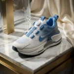 Nike Men’s White and Blue Athletic Running Shoes with Dial Lacing System (4)