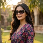 Saint Laurent Women's Black Cat Eye Sunglasses with Gold YSL Logo (1)