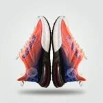 Versace Men’s orange and blue gradient sneakers with translucent TPU cage and white chunky sole (7)