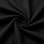 Woman wearing a premium black off shoulder top (5)