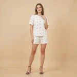 Women’s Two Piece Orchard Print Lounge Set in Premium Ribbed Cotton (3)