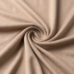 Women's long sleeve ruched front top, taupe brown fitted blouse, elegant gathered bodice shirt for women (2)