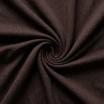 Women's off shoulder chocolate brown long sleeve top with olive green lace neckline (1)