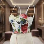 women's floral print bustier top with adjustable straps and hook and eye closure (4)