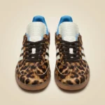 Adidas Originals x Wales Bonner Samba Leopard print sneakers with blue lining (5)