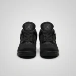 Air Jordan 4 Retro Black Cat Nubuck Sneakers (3)