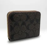Coach Signature Canvas Small Zipped Around Wallet Brown Mono (2)