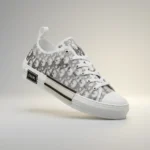 Dior B23 low top oblique sneakers in white and black (1)