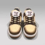 Louis Vuitton Trainer Sneaker Beige Brown Leather Luxury Men Shoe (2)