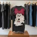 Minnie Mouse oversized t shirt in washed charcoal gray (3)