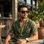 Ray Ban Men's Matte Black Square Polarized Sunglasses with Grey Lenses (3)