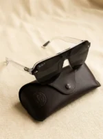 Ray Ban Men's Matte Grey Navigator Sunglasses with Polarized Dark Grey Lenses (2)