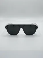 Ray Ban Men's Matte Grey Navigator Sunglasses with Polarized Dark Grey Lenses (4)