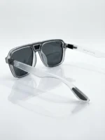 Ray Ban Men's Matte Grey Navigator Sunglasses with Polarized Dark Grey Lenses (6)