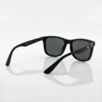 Ray Ban Scuderia Ferrari matte black square sunglasses for men with yellow shield logo (7)