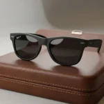 Ray Ban matte black square Wayfarer sunglasses for men with polarized lenses (1)