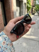 Ray Ban matte black square sunglasses for men with polarized lenses (4)