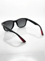 Ray Ban matte black square sunglasses for men with polarized lenses (5)
