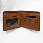 Vanguard black men's bifold wallet with embossed Che Guevara portrait (4)