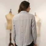 a light grey textured button down long sleeve shirt (3)
