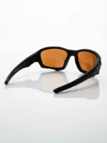 akley matte black wraparound sports sunglasses for men with amber tinted lenses (4)