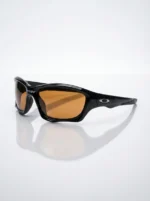 akley matte black wraparound sports sunglasses for men with amber tinted lenses (5)