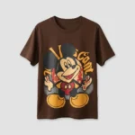 brown short sleeve t shirt with a vintage graphic print (8)