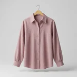 dusty mauve relaxed fit button down shirt (5)