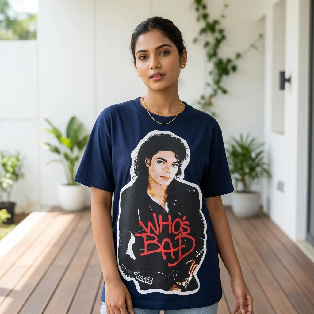 navy blue oversized Michael Jackson Bad Tour 88 graphic t shirt (3) navy blue oversized Michael Jackson Bad Tour 88 graphic t shirt (3)