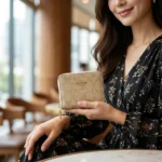 oach Monogram Beige Compact Zip Around Wallet for Women (3)