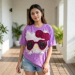 purple oversized Hello Kitty t shirt (5)