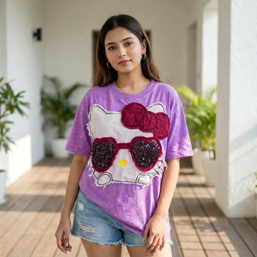 purple oversized Hello Kitty t shirt (5) purple oversized Hello Kitty t shirt (5)