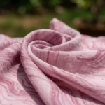Mauve and pink marble print formal shirt for women (2)