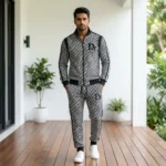 Men's premium monogram print tracksuit co ord set (1)