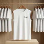 Men's white sleeveless graphic t shirt with dog breed back print (1)