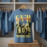 a blue oversized Guns N' Roses graphic t shirt (4)